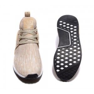 Adidas NMD XR1 Primeknit Trainer - Linen, Metallic Silver and Core Black